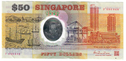 Singapore 50 Dollars 1990 VF/EF Commemorative - Singapur
