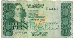 South Africa 10 Rand 1978 F/VF "De Jongh" - Suráfrica