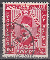 EGYPT   SCOTT NO M13  USED   YEAR  1936 - Dienstzegels