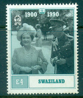 Swaziland 1990 Queen Mother 90th Birthday E4 MUH - Swaziland (1968-...)