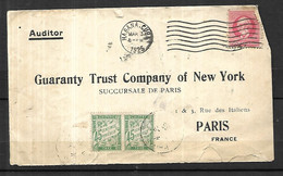 CUBA  Lettre De La Havane  Pour Paris -03 08 1925  - Taxée à  90  Cts - Storia Postale