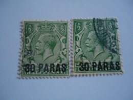 GREAT BRITAIN  USED   LEVANT  TURKEY  OVERPRINT - Levante Británica