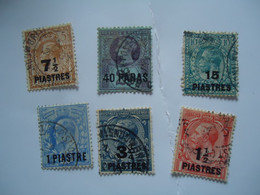 GREAT BRITAIN  USED   LEVANT  TURKEY  OVERPRINT  LOT 6 - British Levant