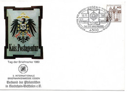 57303 - Bund - 1980 - 40Pfg B&S PGAU Messe Essen SoStpl ESSEN - TAG DER BRIEFMARKE - Enveloppes