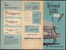 Winged Facts Of Trains- Trans Canada Air Lines TCA Information Brochure MINT MNH (**) - Papiere