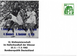 57319 - Bund - 1982 - 50Pfg B&S PGAKte "10. Hallenhandball-WM Der Maenner", Ungebraucht - Balonmano