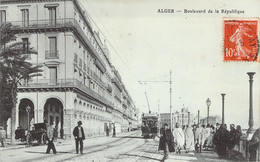 ALGERIE - ALGER - Boulevard De La République - Carte Postale Ancienne - Alger