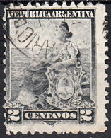 ARGENTINA   SCOTT NO 124  USED  YEAR  1899   PERF  11.5 - Gebruikt