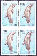 Cuba 1984 MNH Blk, Common Bottlenose Dolphin, Sea (Marine) Mammals, Sea Life - Dauphins