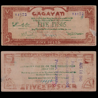 PHILIPPINES CAGAYAN.1942.5 PESOS.EMERGENCY.OVERLOAD 1945 - Philippines