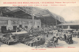 CPA 92 ISSY LES MOULINEAUX / BRASSERIE DES MOULINEAUX / COUR DES EXPEDITIONS / INDUSTRIE - Issy Les Moulineaux