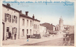 FRANCE - 88 - CHAMAGNE - Rue Du Mont Avec L'église - Carte Postale Ancienne - Autres & Non Classés