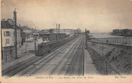 CPA 94 CHOISY LE ROI / LES QUAIS / VUE PRISE DU PONT / TRAIN / LOCOMOTIVE - Choisy Le Roi