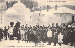 FRANCE - 88 - GERARDMER - Construction En Neige - Le Marabout De SIDI BRAHIM - Carte Postale Ancienne - Gerardmer