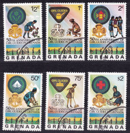 GRENADA  758 - 763 Gestempelt, 50 Jahre Pfandfinderinnen Auf Grenada (Nr.1305) - Oblitérés