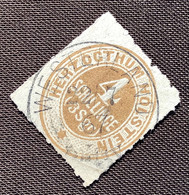 WESTERLAND 1867 STEMPEL RARITÄT (Insel Sylt) Auf Schleswig Holstein Mi 25 1865 4S (Denmark Dänemark Altdeutschland - Schleswig-Holstein