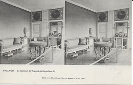 CPA VERSAILLES 78 TRIANON Vues Stéréoscopiques : Cabinet De Travail De Napoléon 1er - Stereoscope Cards