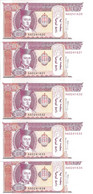 MONGOLIE 20 TUGRIK ND1993 UNC P 55 ( 5 Billets ) - Mongolie