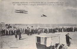 TRANSPORT - AVION - BIPLAN WRIGHT Et Monoplan Antoinette En Plein Vol - Carte Postale Ancienne - ....-1914: Precursori