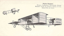 TRANSPORT - AVION - BIPLAN Sommer - Carte Postale Ancienne - ....-1914: Vorläufer