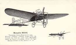 TRANSPORT - AVION - Monoplan BLERIOT - Carte Postale Ancienne - ....-1914: Precursores