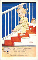 ILLUSTRATEURS - Non Signés - Enfant Descend Les Escaliers - Mabel Lucie Attwell - Chaque Matin - Carte Postale Ancienne - Non Classés