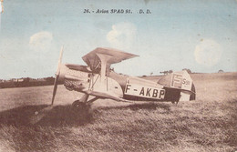 TRANSPORT - AVION - SPAD 91  - Carte Postale Ancienne - 1919-1938: Interbellum