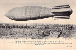 TRANSPORT - AVION - Le Ballon Dirigeable Ville De Paris - Carte Postale Ancienne - Aeronaves