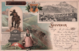 Publicité - Chocolat SUCHARD - Carte Precurseur Voyagée En 1899 - URI Altdorf - Carte Postale Ancienne - - Advertising