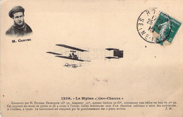 TRANSPORT - AVIATEUR - M CHAVEZ - Le Biplan Geo Chavez - Carte Postale Ancienne - Airmen, Fliers