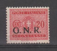 R.S.I.:  1944  TASSE  G.N.R. -  20 C. CARMINIO  N. -  SASS. 49 - Strafport