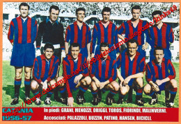 655> < Squadra CATANIA 1956-57 > Foto Riproduzione - Periodo Originale: 1956-57 - Deportes