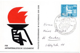 57463 - DDR - 1976 - 25Pfg Gr.Bauten OrtsPGAKte "Solidaritaet" SoStpl BAUTZEN - IV FESTIVAL DER SORBISCHEN KULTUR - Storia Postale