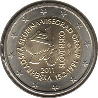 SQ20011.1 - SLOVAQUIE - 2 Euros Commémo. Constitution Du Groupe De Visegrád - 2011 - Slovakia