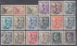 ESPAÑA 1949-1953 Nº 1044/1061 USADO RF.01 - Used Stamps