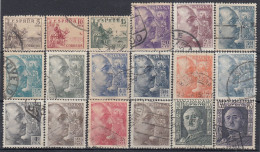 ESPAÑA 1949-1953 Nº 1044/1061 USADO RF.05 - Gebraucht