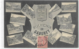 D 84 CADENET.  SOUVENIR. MULTIS VUES.  CARTE ECRITE AN 1906 - Cadenet