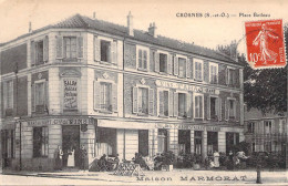 France - Crosnes - Place Boileau - Maison Marmorat - Animé - Imp. E. Le Deley - Carte Postale Ancienne - Evry