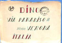 Lettre : Romania To Italy Singer DINO L00093 - Brieven En Documenten