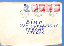 Lettre : Romania To Italy Singer DINO L00096 - Storia Postale