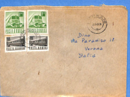 Lettre : Romania To Italy Singer DINO L00097 - Covers & Documents