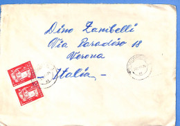 Lettre : Romania To Italy Singer DINO L00099 - Brieven En Documenten