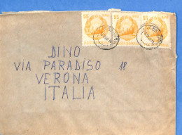 Lettre : Romania To Italy Singer DINO L00101 - Covers & Documents