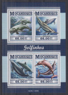 Z12. Mozambique MNH 2015 Fauna - Fish - Dolphins - Dauphins