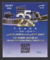 Egypt - 2022 - ( The Silver Jubilee Of The Egyptian Media Production City Co. ) - MNH - Unused Stamps