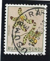 RUANDA-URUNDI. (Y&T) 1953 - N°188.  * Les Fleurs Multicolores. *  2f     Obli: USUMBURA. - Oblitérés