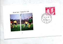 Lettre Cachet Stockholm Sur Couple Illustré Football - Lettres & Documents