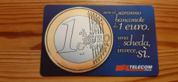 Phonecard Italy - Money, Coin, Euro - MINT - Public Ordinary