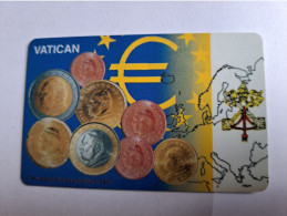 GREAT BRITAIN   20 UNITS   / EURO COINS/ VATICAN       PHONECARD   (date 12/ 2002)  PREPAID CARD / MINT      **12916** - Collezioni