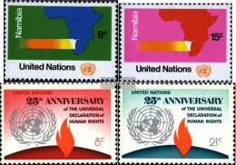 UN - NEW York 260-261,262-263 (complete Issue) Unmounted Mint / Never Hinged 1973 Namibia, Human Rights - Ungebraucht